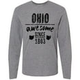 thumbnail image 3 of Inktastic Ohio Awesome Since 1803 Long Sleeve T-Shirt, 3 of 5