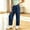 Navy, variant on WQNVRNR Girls Wide Leg Pants Loose Lightweight Pleated High Waist Drawstring Casual Pants Khaki 10 Years