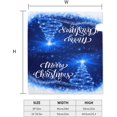 thumbnail image 5 of Mailbox Covers Merry Christmas Blue Snow Tree Magnetic Letter Post Box Cover Standard Size 21 x 18 Inch Garden Yard Home Decorative, 5 of 6