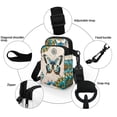 thumbnail image 5 of HELLHERO Butterfly Women Shoulder Bag Unisex Double Layer Messenger Bag, Adjustable Strap Polyester for Outdoor Holiday Travel, 5 of 7