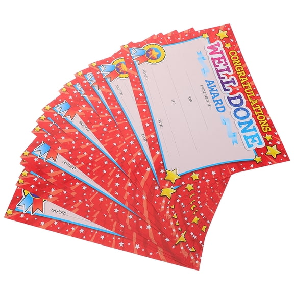 ELAYARD Multi-Color Award Certificates Paper for Student Motivation and Recognition, Cute Design for Classroom Use