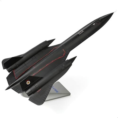 NUOTIE 1/72 SR-71a Blackbird Metal Model 17.9 inchs High-Altitude Reconnaissance Aircraft 17980 Military Diecast Plane Model for Collection or Gift