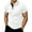 White, variant on MIXUE Polo Shirts For Men Summer Solid Color Lapel Button Down Short Sleeve Slim Fit Casual Daily-Wear,Gray,XXL
