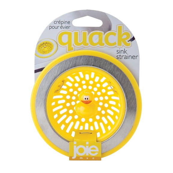 Joie Quack Kitchen Sink Strainer Basket, Stainless Steel and BPA-Free Plastic, Ducky, 4.5-inch