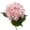 I005- Light Pink, variant on Home Arrangement Supply, Light Green 20 Inch 4 Count Fake Hydrangea Bundle, 176 Individual Petal Artificial Hydrangea Stems, Real Touch Hydrangea Decor Pieces, Soft Color for