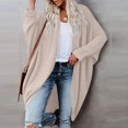 thumbnail image 3 of ZVNAΖH Long Cardigan Sweaters for Women Lightweight Open Front Cardigan Solid Color Knit Cardigan Casual Long Sleeve Sweater On Clearance, 3 of 5
