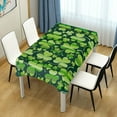 thumbnail image 7 of Dreamtimes St Patrick's Day Clover Tablecloth, Waterproof Washable Polyester Square Table Cover, Durable Tablecloth for Kitchen Dining Table Party Decor ( 60"x 108"), 7 of 7