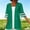 Army Green, variant on Women's Plus Size Lightweight Open Front Cardigan 3/4 Sleeve Cover Ups Shrugs Shawls and Wraps Kimono Jacket Coat M