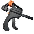 thumbnail image 3 of 4-Pack 6-Inch Quick-Release Bar Clamps & Spreaders – Heavy Duty Trigger Clamp for Woodworking, DIY & Repairs, 3 of 8