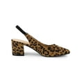 thumbnail image 3 of BLISSFUL STEP Women's Block Heel Pumps Slingback Heels Leopard 8.5, 3 of 8