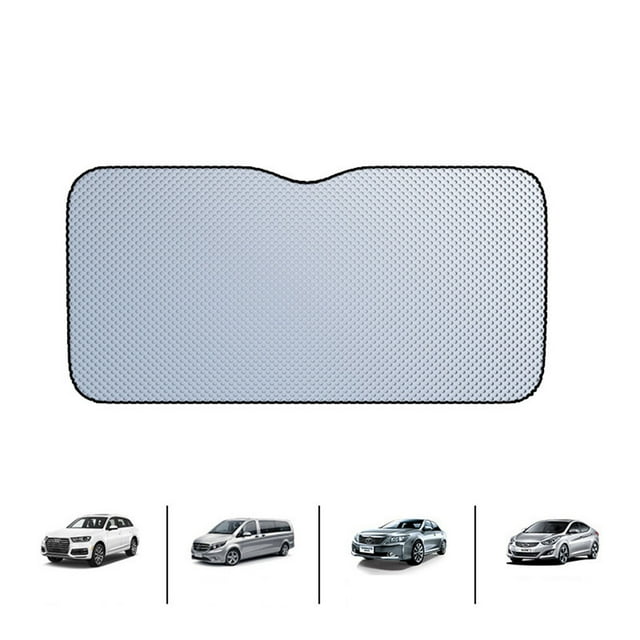 Car Exterior Accessories Car Sun Visor Double Silver Sun Shield for Maximum Against and Sunlight