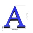 thumbnail image 2 of Unique Bargains 3D Acrylic Alphabet Mirror Wall Stickers Letter a Self-Adhesive Home Decor Letter Sign Art Sticker Decal  Blue, 2 of 7