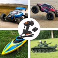 thumbnail image 2 of Hobby Fans RC Radio System 4CH 2.4G RC Transmitter with Receiver and Lanyard Anti-Jamming Remote Controller for RC Car Crawler Boat, 2 of 8