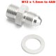 thumbnail image 1 of Aleación De Plata M12x1.5 A AN4 Adaptador De Alimentación De Aceite 1.5mm Restrictor Para SAAB TD04H shamjiam Adaptador de alimentación de aceite turbo, 1 of 8