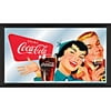 Coca-Cola Vintage Mirror, Horizontal Couple Enjoying Coke