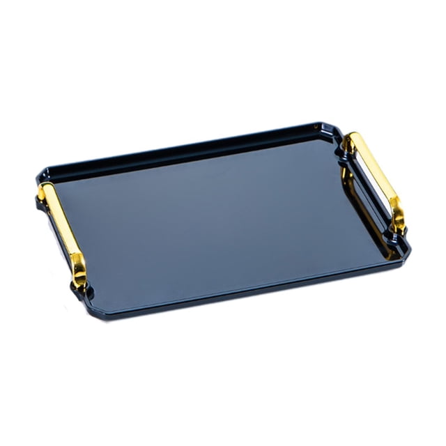 veasfak Serving Tray Rectangular Bathroom Organizer for Restaurant Hotel Living Room M