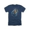 DC Comics Aquaman Sceptor Bubbles Adult Heather T-Shirt Tee