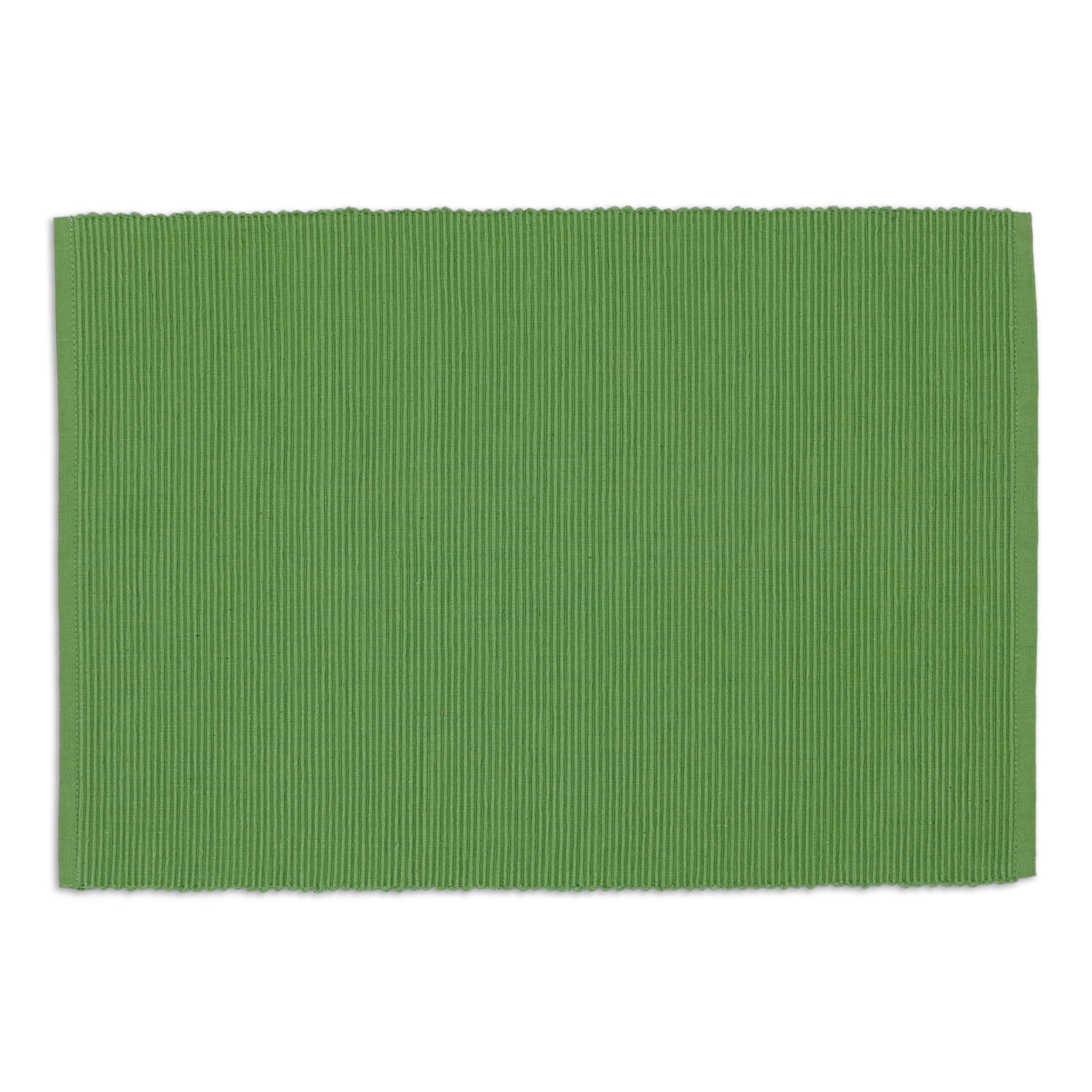 DII Fig Green Placemat (Set of 6), 19"x13", 100 Cotton