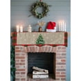 thumbnail image 6 of Christmas Tree Mantel Scarf Fireplace Decorations for Living Room, Red Green Checker Snowflake Farmhouse Fireplace Mantel Scarf Cover Runner for Halloween/Thanksgiving/Christmas Decor 70"x17", 6 of 6