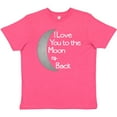 thumbnail image 3 of Inktastic I Love You to the Moon & Back. Youth T-Shirt, 3 of 5