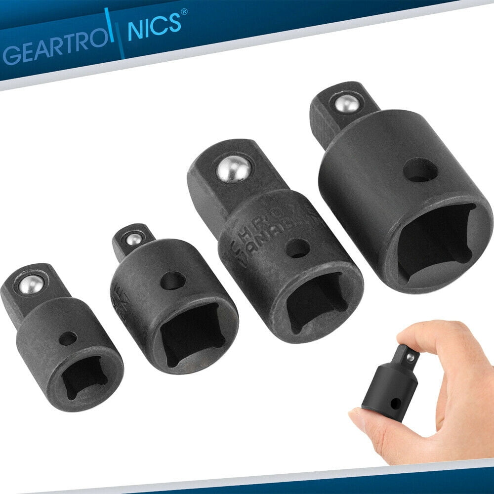 4-pack 3/8' to 1/4' 1/2 inch Drive Ratchet SOCKET ADAPTER REDUCER Air Impact Set