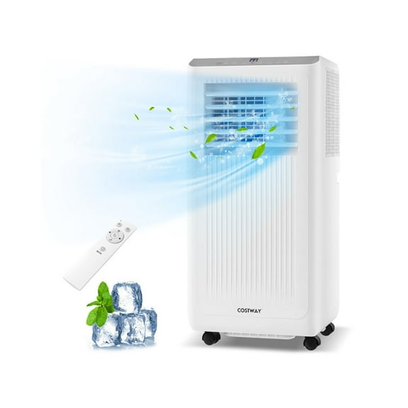 Canddidliike 8000 BTU Portable Air Conditioner 3 in 1 AC Unit Fan and Dehumidifier for Rooms up to 250 Sq FT-White, Room Air Conditioner with Remote Control,Dehumidifier