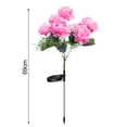 thumbnail image 5 of Pebbuoy Peony Flower Solar Garden Light Outdoor Decor 7 Heads Design Auto ON/OFF No Wiring Required Waterproof Yard Pathway Light, 5 of 6