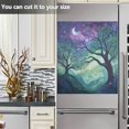 thumbnail image 3 of Yayeee Magnetic Dishwasher Cover for The Front Decoration Home Kitchen Machine Sticker Protector, Moonlight Forest, 3 of 6