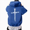 thumbnail image 6 of YIWULA Men's Zip-Up Hoodies Solid Hip-Hop Y2K Oversize Wash Old Craft Basic Hoodies Heavyweight Casual Fit Sweatshirt(XXXL,Blue), 6 of 8