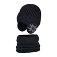 thumbnail image 4 of Conjunto de Bufanda y Gorro de Invierno para Niños Gorro de Invierno Negro Yinane, 4 of 8