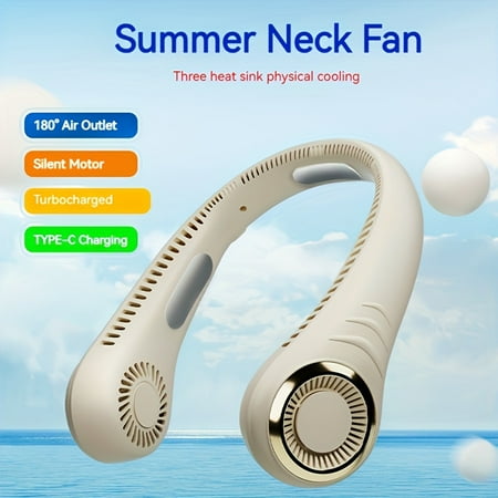 

Cooling neck fan Mini portable bladeless fan silent fan
