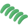 thumbnail image 1 of 5 divertidos tapones de vino, reutilizables de silicona artificial en forma de pepino, tapones para botellas de bebidas, decoración única, boca de botella, lindo adorno verde de 3.5 pulgadas, 1 of 5