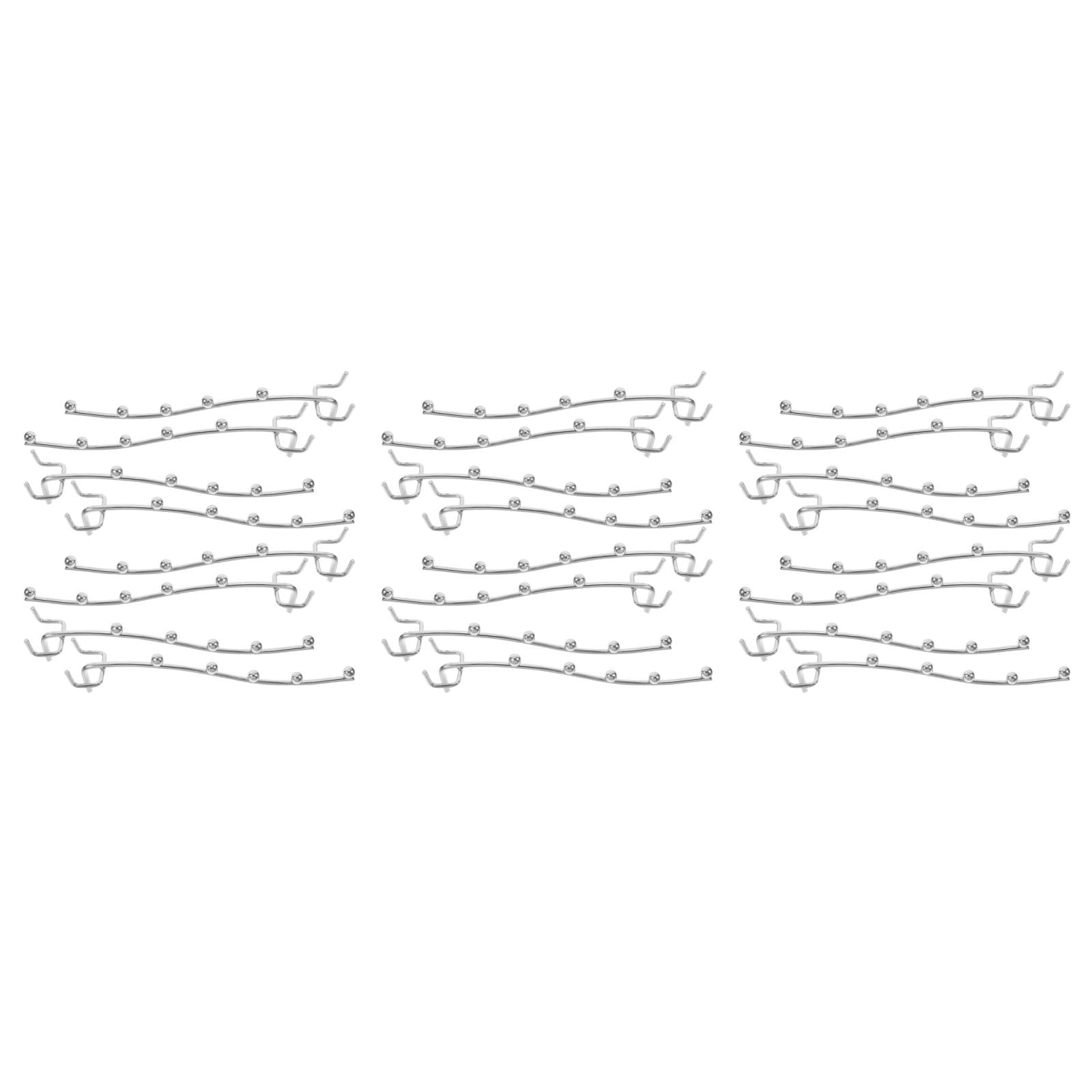 Hemoton 30-Piece Heavy Duty Pegboard Hooks Set for Garage and Workshop, Iron Tool Hangers and Utility Hooks for Efficient Organization