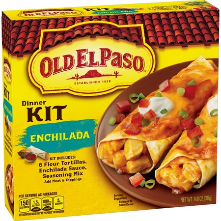 - (2 Pack) Old El Paso Enchilada Dinner Kit, 14 oz Box