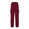 thumbnail image 6 of HXWCHs Women's Lined Cargo Sweatpants Loose Fit Athletic Joggers WITH Multiple Pockets for Casual Fall Outfits XXL Red, 6 of 6