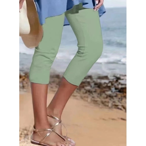 Summer Women's Plain Casual Leggings 1773656642683073