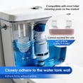 thumbnail image 5 of Toilet Tank Cleaning Tablet Holder,Toilet Tank Bleach Tablet Bracket,Hanging Toilets Bowl Cleaner Carrier for Preventing Dissolved Residue, 5 of 10