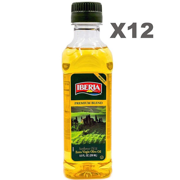 Iberia Extra Virgin Olive Oil and Sunflower Oil 8.5 oz (Pack of 12