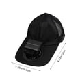 thumbnail image 4 of Dianli Chapeau de Voyage avec Protection Solaire, Ventilateur Solaire USB Rechargeable, Chapeau de Protection Solaire Réglable pour Randonnée, Plage, Camping, Ombrage, 4 of 7