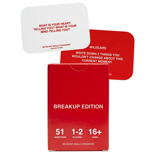Juego de cartas WE'RE NOT REALLY STRANGERS Breakup Edition +18
