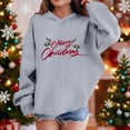 thumbnail image 2 of biudgviw Hoodies for Boys Girls Christmas Print Long Sleeve Tops Oversized Casual Hooded Toddler Sweatshirt Fall Winter Outfits, 2 of 4