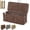 Coffee, variant on Handwoven Rattan Cable Management Box, Charger Cable Cord Storage Organizer Box, Rattan Cable Management Box, Ventilated Storage Box for Home and Office (Beige, M: 18.1 * 5.9 * 6.2in)