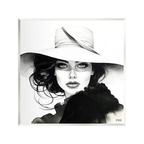 Stupell Industries Intense Glam Gaze Beauty & Fashion Painting Unframed Art Print Wall Art, 12 x 12