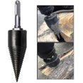 thumbnail image 4 of Brocas divisoras de madera, taladro para troncos de leña para taladro manual con vástago hexagonal de 3 mangos cuadrados y redondos, 4 of 4