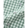 thumbnail image 5 of CARETOO Boy Clothes Suits Toddler Summer Formal Plaid Shirt Tie Shorts Outfits Cotton Fabric 3Pcs, 5 of 13