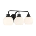 thumbnail image 7 of Meridian M80081MBK 3-Light Bathroom Vanity Light in Matte Black, 7 of 7