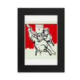 thumbnail image 1 of China Red Education Promotion Marco de Fotos de escritorio imagen Arte Negro Pintura 5x7 pulgadas, 1 of 4