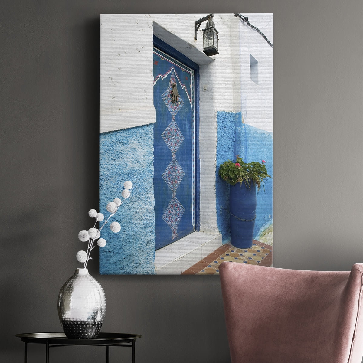 Morocco Door Premium Gallery Wrapped Canvas - Ready to Hang