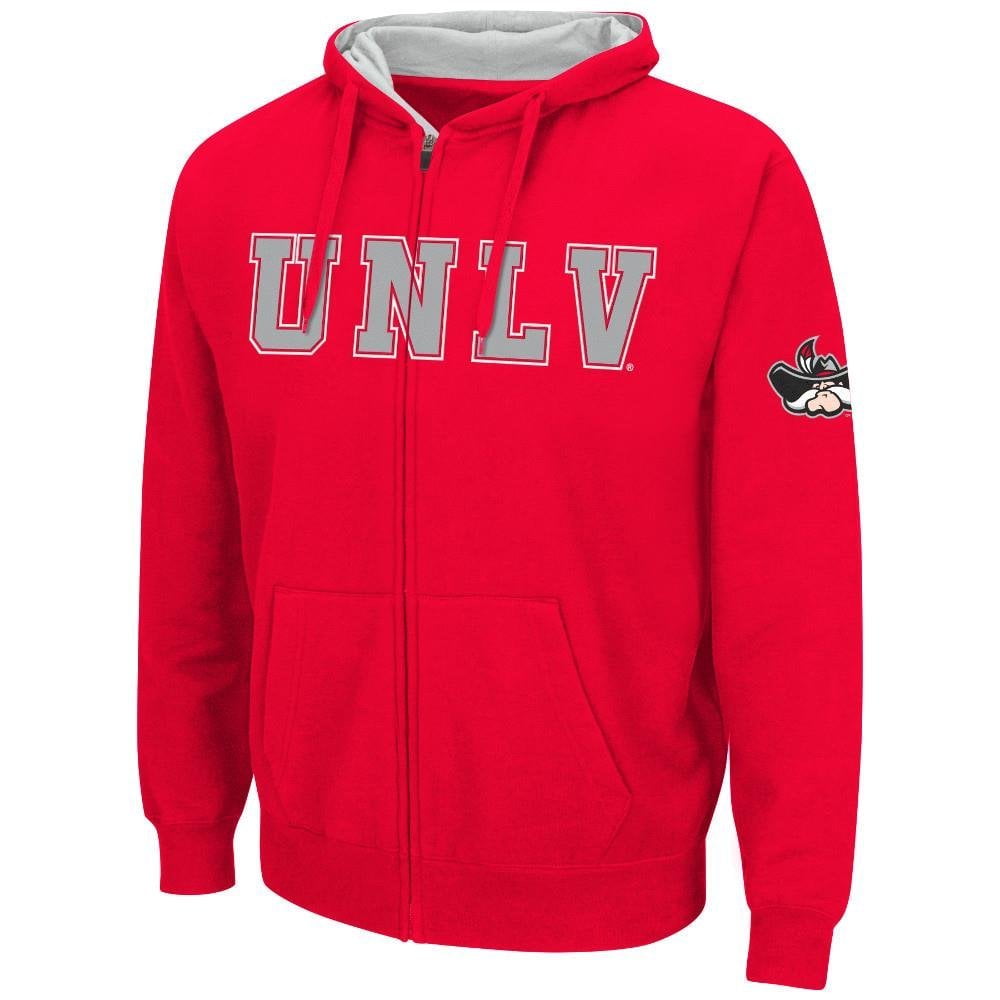 Colosseum Athletics Mens NCAA UNLV Rebels Fullzip Hoodie (Team Color