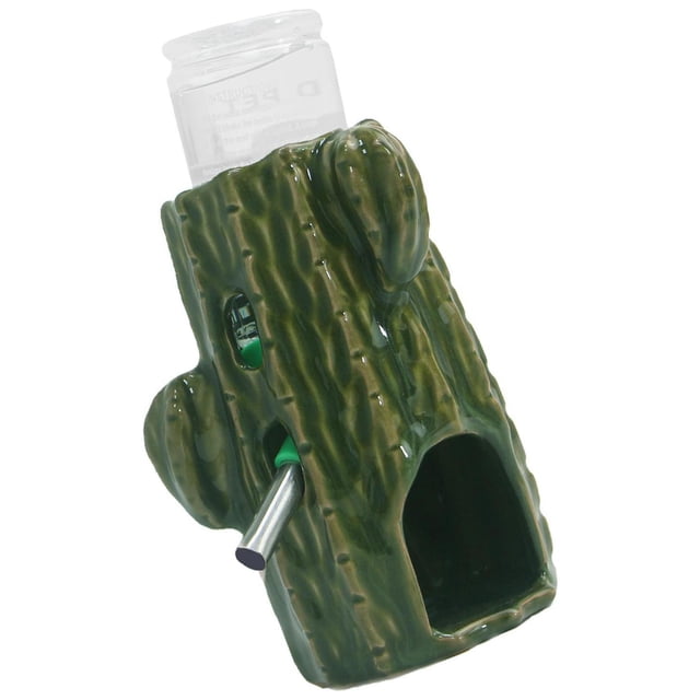 fastboy Hamster Cage Drinking Water Bottle Pet Automatic Drinking Bottles for Rabbit Dark Green